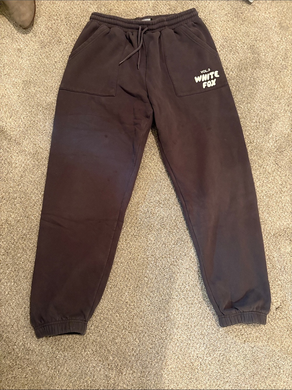 White Fox Boutique Black Track Joggers